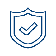 checkmark in shield icon