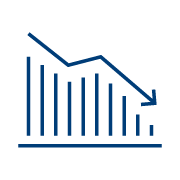 downtrend graph icon