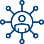 figure in circles icon