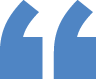 Large blue quotation mark on a white background, shown in a close-up view.