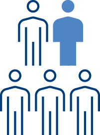 one in five human figures icon