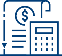 calculator with bill icon