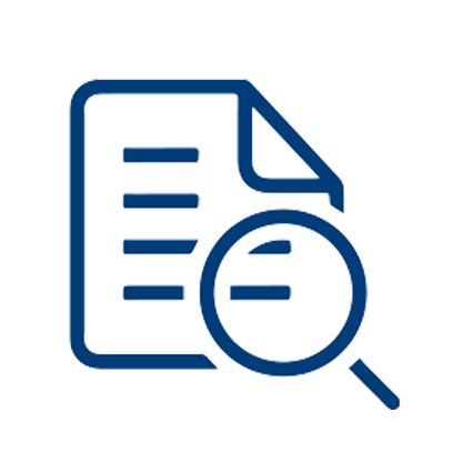 document with magnifying glass icon
