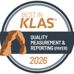 Best in KLAS 2026 Quality Measurement & Reporting (Payer) Badge