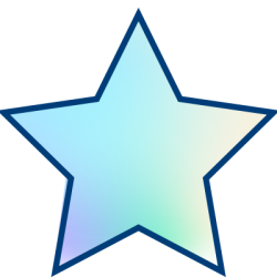 A five-pointed star with a thick blue outline and a soft pastel gradient fill, symbolizing Freedom Health, set against a light gray background.