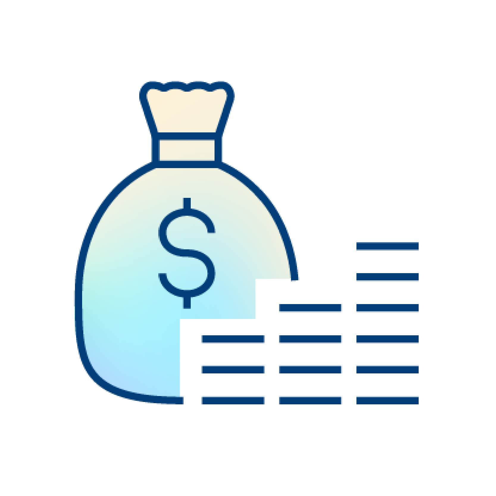 Money bag and stacked coins icon representing quality bonus tier enhancements