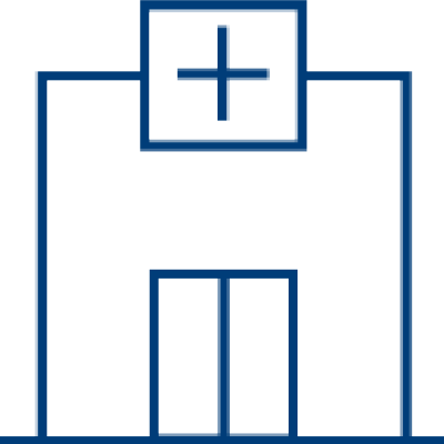 Ambulatory care clinic icon