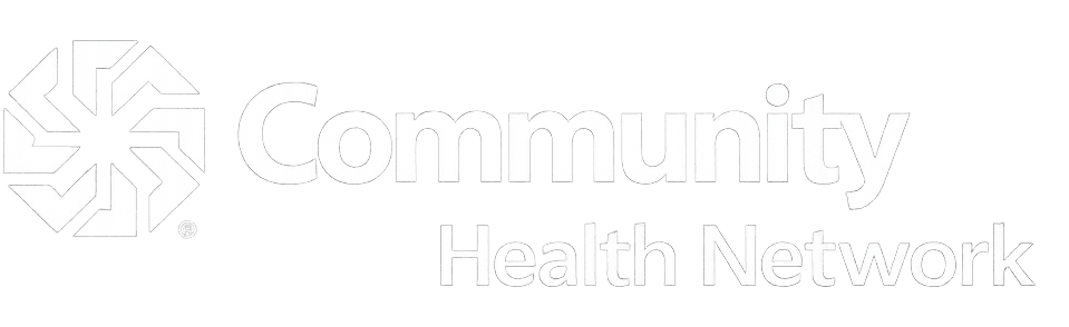 Community Health Network logo in white